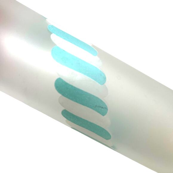 Set of 4 MCM Libbey Frosted Candy Stripe Tom Collins Glasses in Mint Condition - Picture 6 of 8